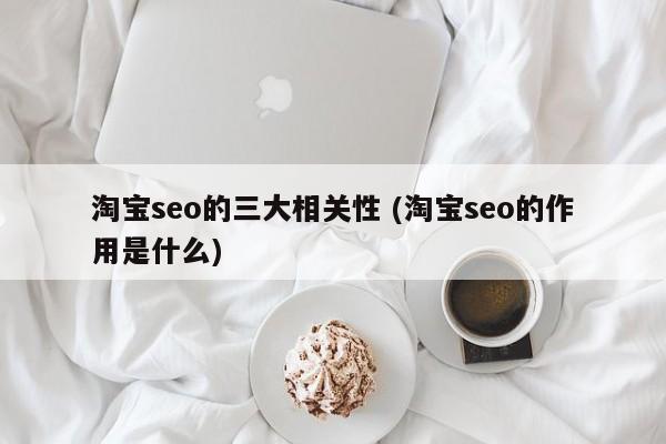 淘宝seo的三大相关性 (淘宝seo的作用是什么)